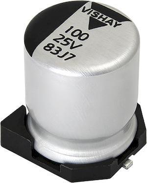 MAL218397803E3 Vishay Hybrid Conductive Polymer Aluminium Capacitor 33μF 63V dc 8mm 0810 183 CPHT Series Polymer, Surface Mount Hybrid