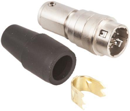 HR10A-10J-10PC-73- Hirose HR10 Series, 10 Pole Cable Mount Micro Connector, with Male Contacts