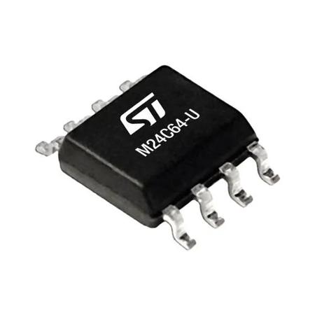 M24C64-UFMN6TP STMicroelectronics ,  64 kB EEPROM,  450 ns 8-Pin SO-8N I2C