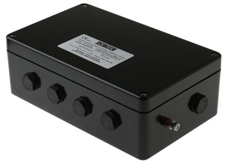 CEP261690PA Polyester IP66 Junction Box M20, 10 Entry, 26 Terminal, 260 x 160 x 90mm, Black