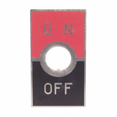 AT202 NKK Switches On-Off Legend Plate for use with Toggle Switches