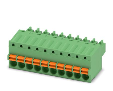 1939989 Phoenix Contact, 3.5mm Pitch, FK-MCP 1.5/10-ST-3.5, 10 Way, , Pluggable Terminal Block, Plug, Cable Mount, Spring Cage