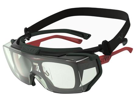 5X2-03-05-00 Univet 5X2 Advanced Hybrid - Safety Glasses, Clear Polycarbonate Lens