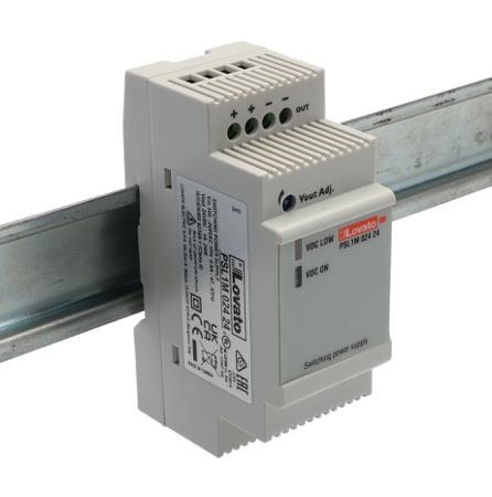 PSL1M02424 Lovato PSL DIN Rail Power Supply, 240V ac ac Input, 24V dc Output, 1A Output