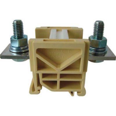262-4135 RS PRO Beige Feed Through Terminal Block, 150mm², 1-Level, Bolt Termination