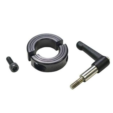 LV-MSP-16-F Ruland Shaft Collar, Two Piece, Quick Clamp, Bore 16mm, OD 34mm, W 13mm, 1215 Lead-Free Carbon Steel