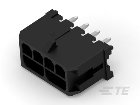 3-2204801-8 TE Connectivity 20 Or 40 Series Vertical Board PCB Header, 8 Contact(s), 3 mm Pitch, 2 Row, Shrouded
