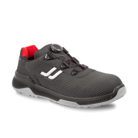 JALPYTHON-JIJI244-45 Jallatte JIJI244 Unisex Black Polymer Toe Capped Safety Shoes, UK 10.5, EU 45
