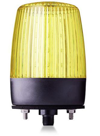 860547405 AUER Signal PDMC5 Series Yellow Flashing, Rotating, Steady, Strobe Beacon, 24 V ac/dc, Horizontal, Tube Mounting,