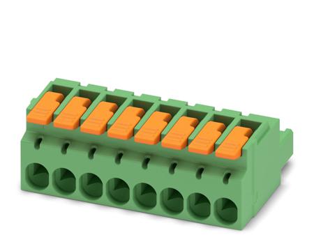 1110587 Phoenix Contact, 5.08mm Pitch, 8 Way, , Pluggable Terminal Block, Plug, Cable Mount, Push-In Termination,