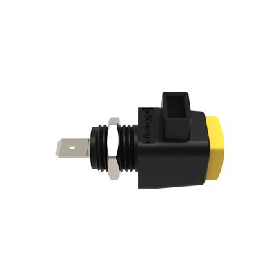 RS ESD 798 / GE Schutzinger 12.5mm Yellow Terminal Post, 300V, 16A, Pg 7 Thread