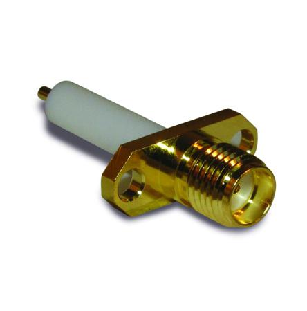 132147 Amphenol RF  Series, Jack SMA Connector, 50Ω, Straight Body
