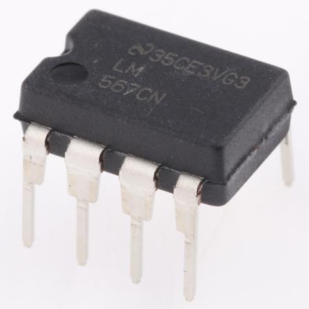 LM567CN/NOPB Texas Instruments , DTMF Decoder, 0.5MHz, 8-Pin MDIP