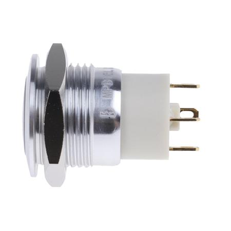 175-9164 Round Button with Ring + Yellow LED