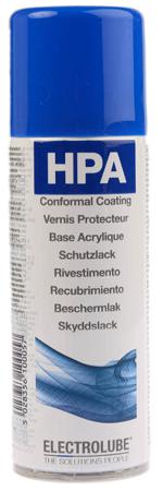 HPA200H Electrolube Transparent Acrylic Resin Conformal Coating, 200 ml Aerosol, -55°C min, +130°C max