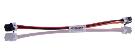 45132-0401 Molex Micro-Fit 3.0 45132 Series Number Wire to Board Cable Assembly 2 Row, 4 Way 2 Row 4 Way, 150mm