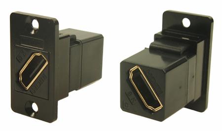 282-822 RS PRO 35.5 mm x 19 mm x 31 mm 2 Way Female to Female HDMI Connector 40 V ac