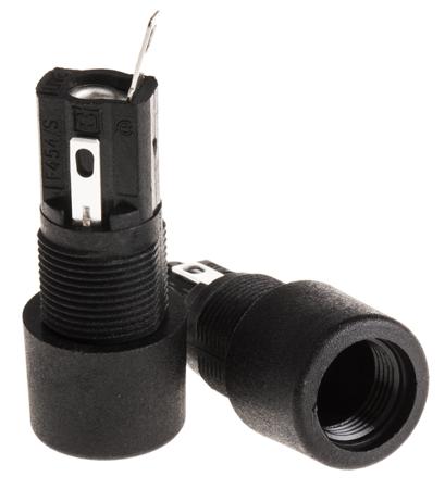 FX0454/S Bulgin 10A Panel Mount Fuse Holder for 5 x 20mm Fuse, 1P, 250V ac