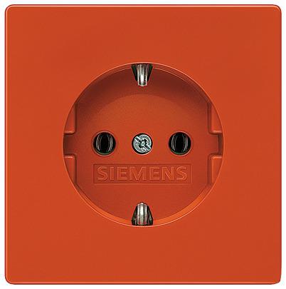 5UB1837 Siemens 5UB18 Red Electrical Socket, 16A, Schuko