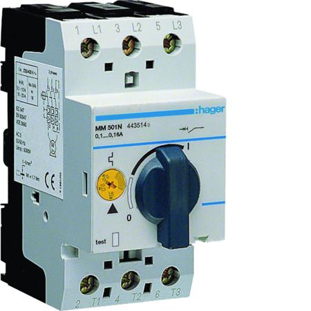 MM501N Hager 160 mA Motor Protection Circuit Breaker