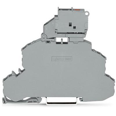 2002-2611-1000-836 WAGO2002-2611/1000-836 TOPJOB S Series Double Level Terminal Block, 2.5mm², 2-Level, Push In Termination, Fused, ATEX,