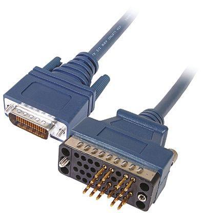 801-1156 3.05m RS Pro Blue Cable assembly, Male SS26 to Female V.35