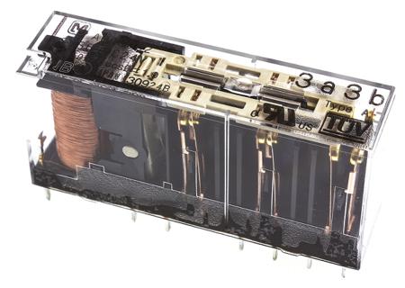 SFS6-DC24V Panasonic PCB Mount Force Guided Relay, 24V dc Coil Voltage, 6 Pole, 3PDT