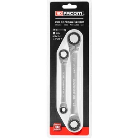64C-J2PB Facom 2 Piece Piece Spanner Set