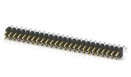 1156944 Phoenix Contact Straight Surface Pin Header, 50 Contact(s), 2.54 mm Pitch, 2 Row, Unshrouded