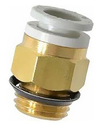 KQ2H09-U02A SMC Pneumatic Straight Threaded-to-Tube Adapter, Uni 1/4 Male, Push In 5/16 in