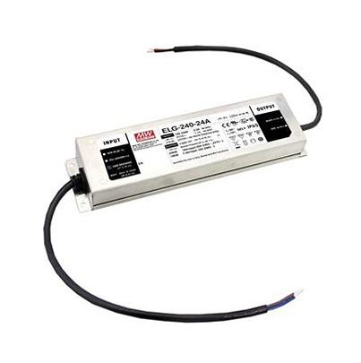 ELG-240-24 MEAN WELL LED Driver, 24V Output, 240W Output, 10A Output, Constant Current / Constant Voltage Dimmable