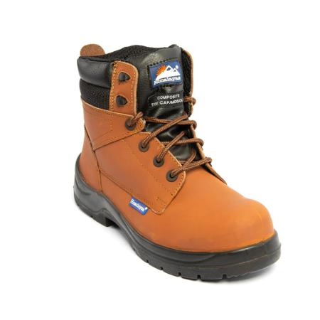5119BR060 5119 Brown Composite Toe Capped Unisex Safety Boots, UK 6, EU 40