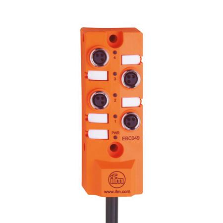 EBC059 ifm electronic EBC Series Sensor Box, M8, 10m cable, 4 port
