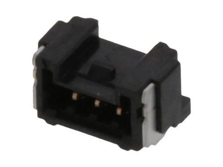 5055670381 Molex 505567 Series Right Angle Surface PCB Header, 3 Contact(s), 1.25 mm Pitch, 1 Row, Shrouded
