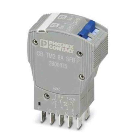 2800875 Phoenix Contact Trabtech Thermal Circuit Breaker - CB TM2 2 Pole 80V dc Voltage Rating, 8A Current Rating