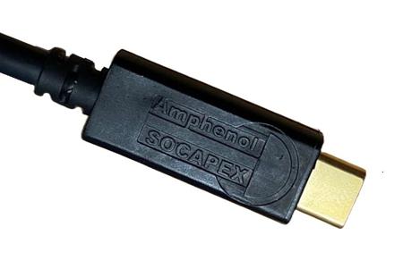 USB3 C C 100 HFFR Amphenol Socapex , Male USB C to Male USB C, 1m