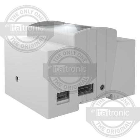 25-0410000-OCP Italtronic Solid Top Enclosure Type, ABS, Polycarbonate DIN Rail Enclosure Kit