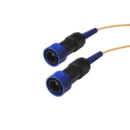 PXF4055AAA Bulgin LC to LC Simplex Single Mode OS1 Fibre Optic Cable, 9.5/125μm, Yellow, 5m