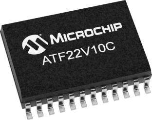 ATF22V10C-10SU Microchip , SPLD Simple Programmable Logic Device ATF22V10C 500 Gates, 10 Macro Cells, 22 I/O, ISP, 5ns