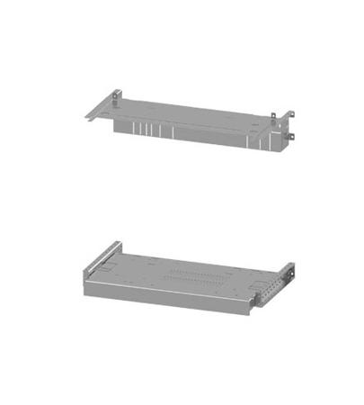 8PQ6000-5BA26 Siemens Grey 4 Gang Mounting Plate Sheet Steel Mounting Plate