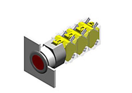 704.012.718 EAO Grey Momentary Push Button Head, IP65