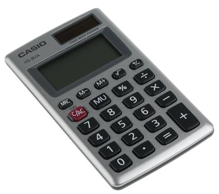 HS-8VA- Casio Two-way Powered-Powered Pocket Calculator