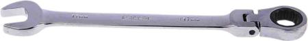 487-218 RS Pro 17 mm Combination Ratchet Spanner Pivot Head; Flexible, 233 mm Length
