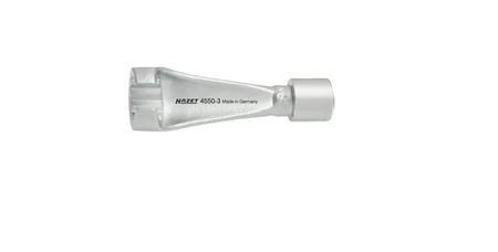 4550-3 HAZET 3/8 in Drive 17mm Injector Socket, 12 point, 83 mm Overall Length