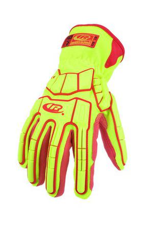 179-09 Ansell Ringers R-179 Red HPPE Cut Resistant, Impact Protection Gloves, Size 9, Leather Coating