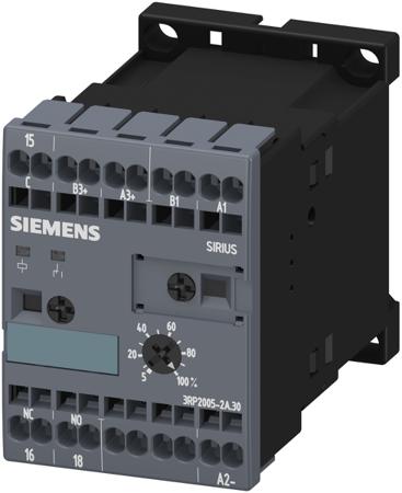 3RP2005-2AP30 Siemens 3RP20 Series DIN Rail Mount Timer Relay, 24V ac/dc, 1-Contact, 0.05 s → 100h, SPDT