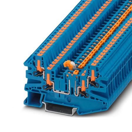 1079071 Phoenix Contact  PTV Series Blue, Push In Termination