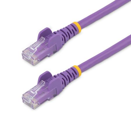 N6PATC50CMPL StarTech.com, 0.5m Cat6, Purple RJ45 to Male RJ45 Male, U/UTP Unshielded, Terminated PVC Sheath