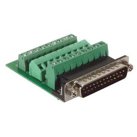 DGB25MT1 L-Com DGB 25 Way Screw D-sub Connector Plug, with Jack Screw