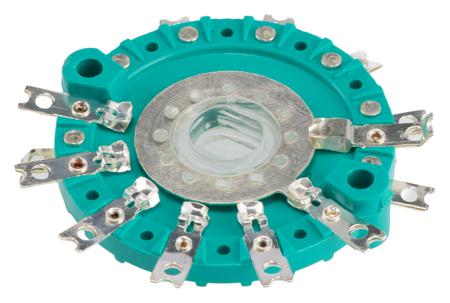454480MK NSF, 6 Position DP6T Rotary Switch, 150 mA @ 250 V ac, Solder